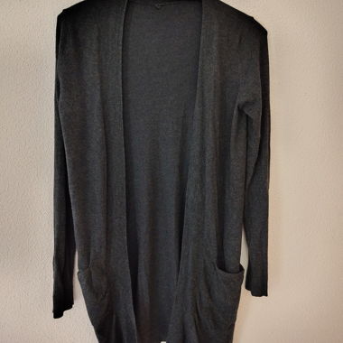 Cardigan lungo grigio XS