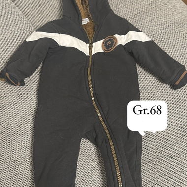 Tuta intera neonato con cappuccio Gr. 68