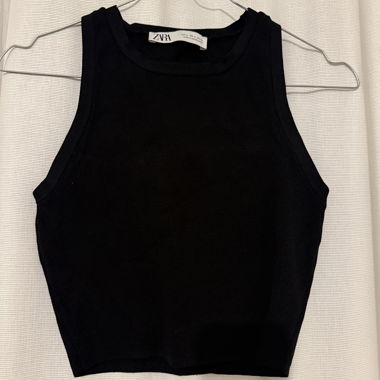 Top sans manches noir Zara