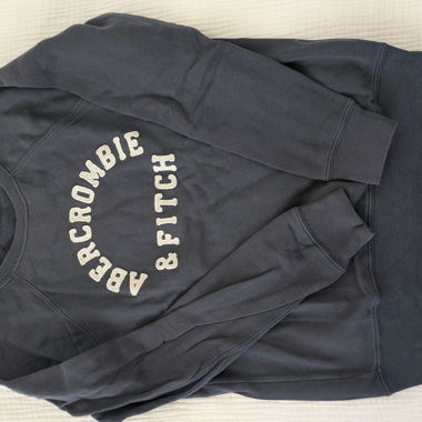 Felpa Abercrombie & Fitch grigio scuro