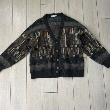 Vintage Cardigan in Multicolour Knit