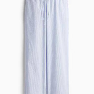 Striped Wide-Leg Trousers
