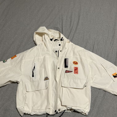 Rain Jacket with Patches