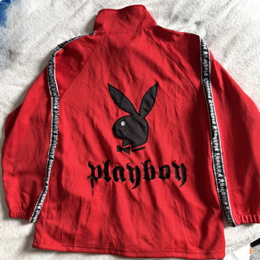 Playboy Red Zip-Up Jacket M