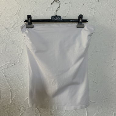 H&M Top Tube Bianco Senza Spalline