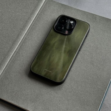 Grüne Marmor-Optik Handyhülle (Iphone 16pro)