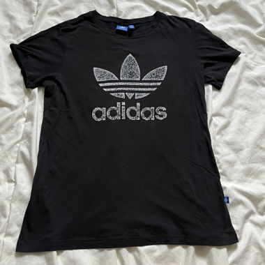 Adidas Black Trefoil Tee 