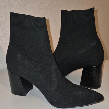 Bottine chaussettes noir 