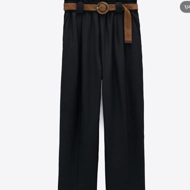 Pantalons noirs avec ceinture