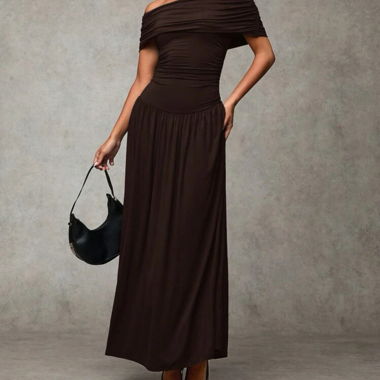 Off shoulder maxi dress