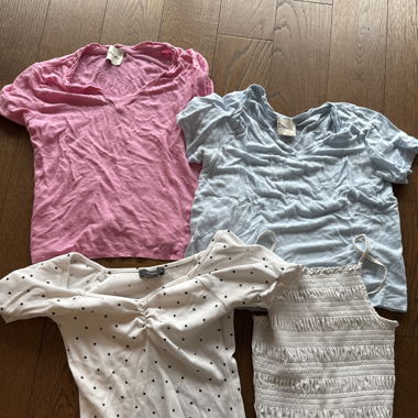 T-shirt set from Dixie, primark and h&M 