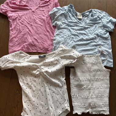 T-shirt set from Dixie, primark and h&M 