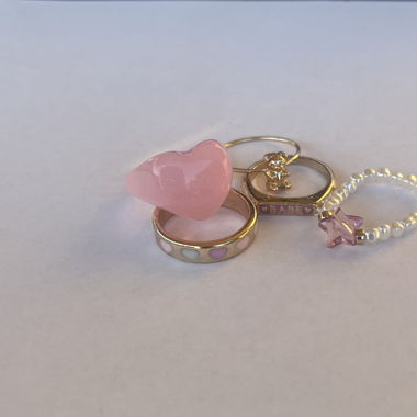Ringe in Pastellfarben 