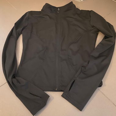 Giacca sportiva nera con zip