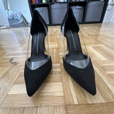 Escarpin haut Noir et transparent - Zara