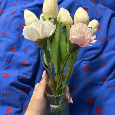 Artificial Flowers in a Vase