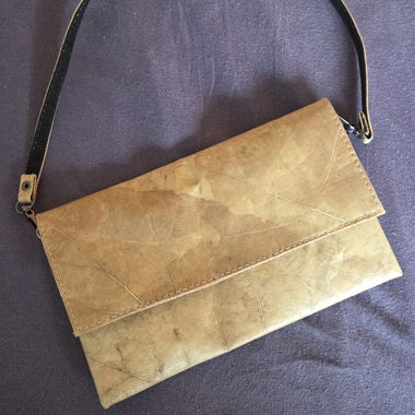 Teak Leaves Clutch