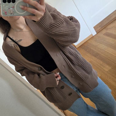 Cardigan Lululemon en grosse maille