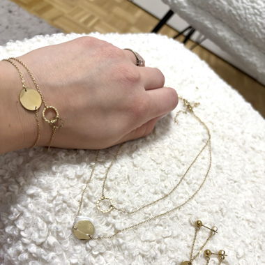 Parure boucles bracelet collier