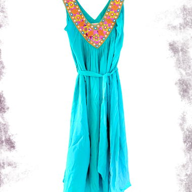 Robe en soie turquoise Matthew Williamson pour H&M