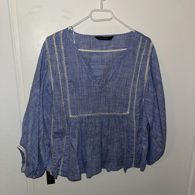 Blusa ZARA BASIC blu XS