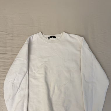 White crewneck sweatshirt from BM