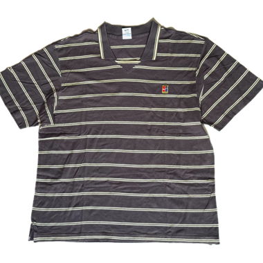 Vintage Nike Striped Polo Shirt Y2K Size XL