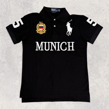 Vintage Ralph Lauren Polo T-Shirt Schwarz (L) 