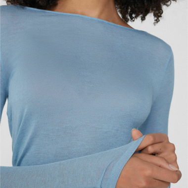 Blue Long Sleeve Top by Tezenis