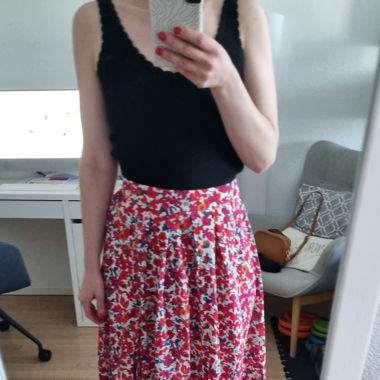 Maxirock mit Blumenprint