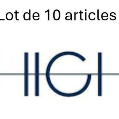 Set di 10 articoli HIGH