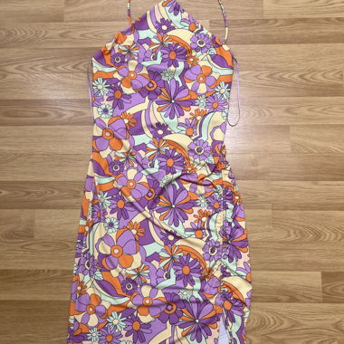 Abito Neckholder multicolore