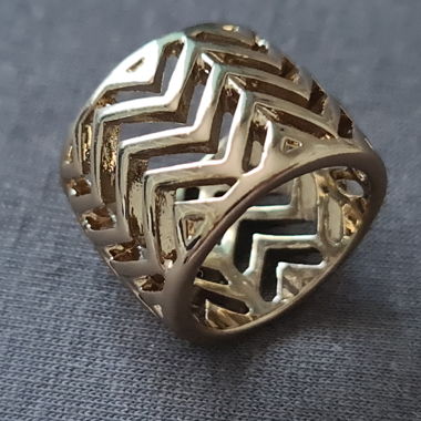 Bague ajouree doré