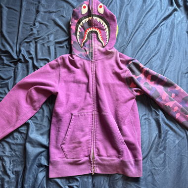 Fullzip Bape Shark purple