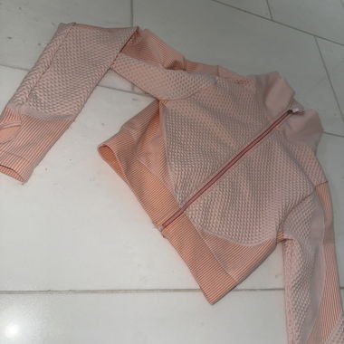 Giacca da palestra con zip rosa
