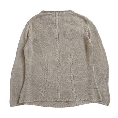 Top in maglia beige anni '90