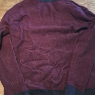 Maglione in maglia bordeaux/navy