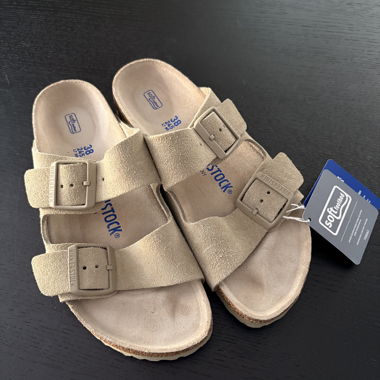 Sandales Birkenstock Arizona délavées kaki Gr. 38