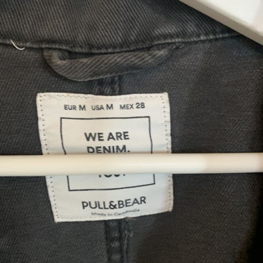 Pull and Bear Jacke grau, Jeansatoff
