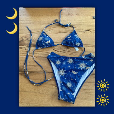 blue sun&moon bikini