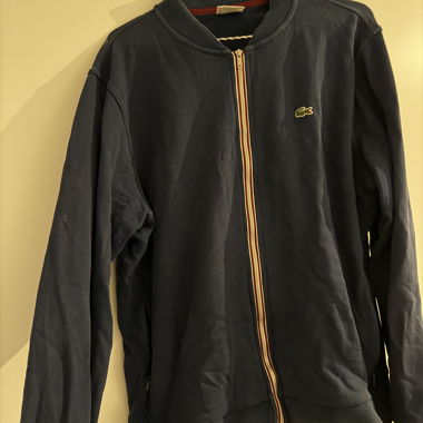 Lacoste Felpa con Zip Blu Taglia 6