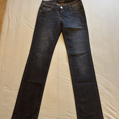 Dark blue bootcut women's jeans