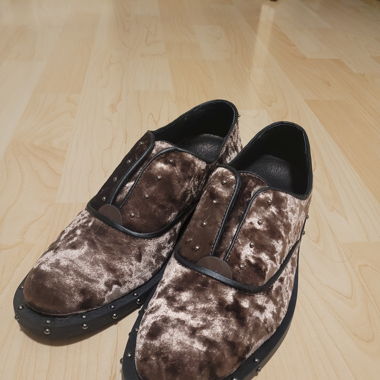 Bronx velvet shoes
