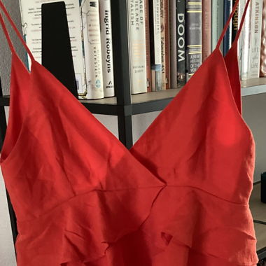 Red summer dress