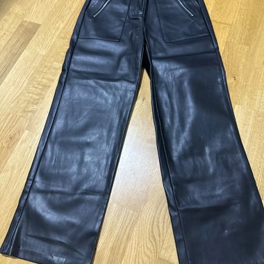 Pantaloni in finta pelle nera Orsay