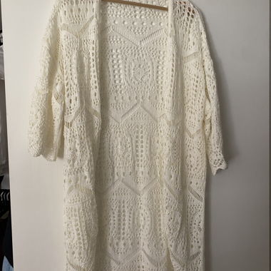 White Knit Cardigan