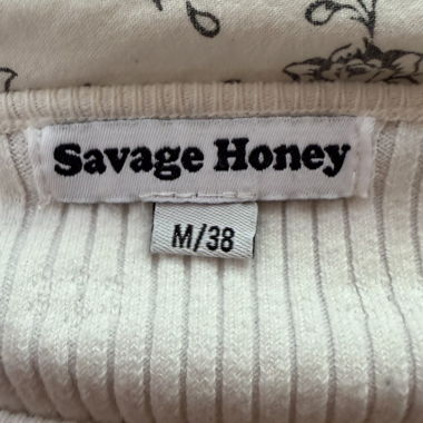 Robe en maille blanche de Savage Honey