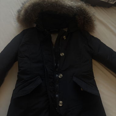 Winterparka mit Kunstpelzkapuze