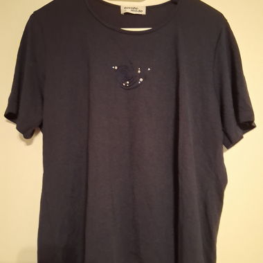 T-shirt lungo nero