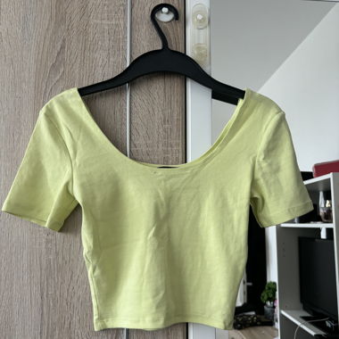 Crop-top vert-citron Tally Weijl 